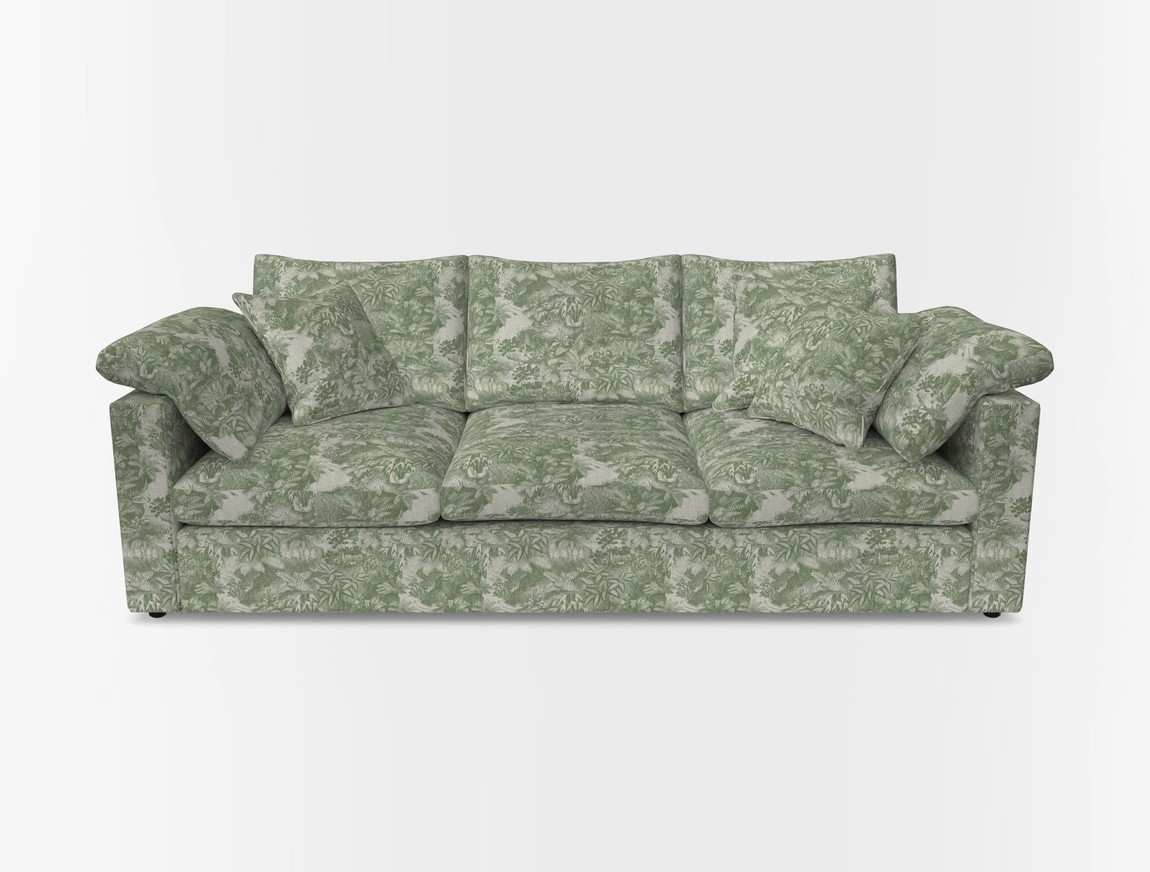4 Seater Straight Arm Sofa