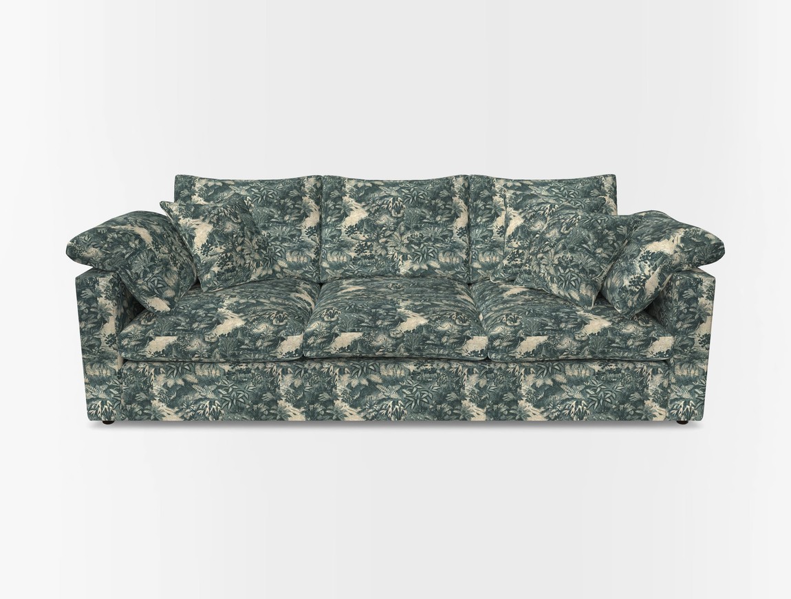 4 Seater Straight Arm Sofa