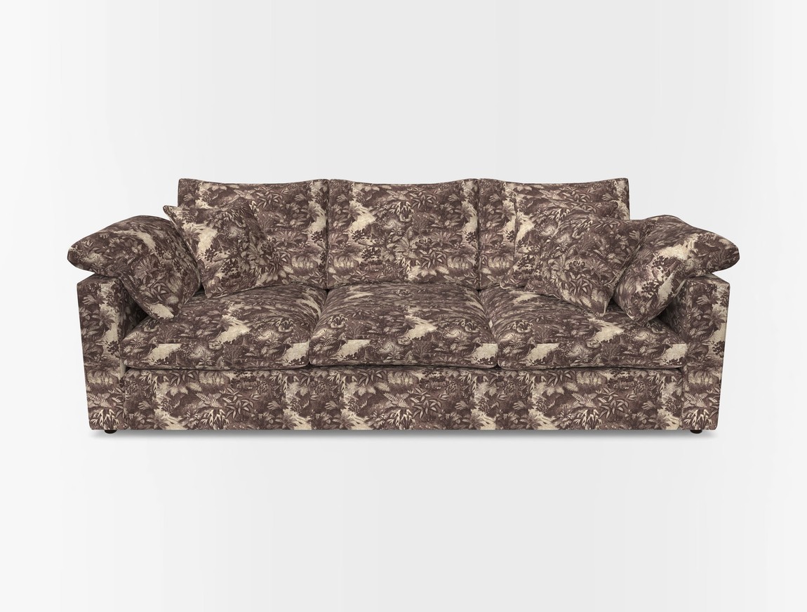 4 Seater Straight Arm Sofa