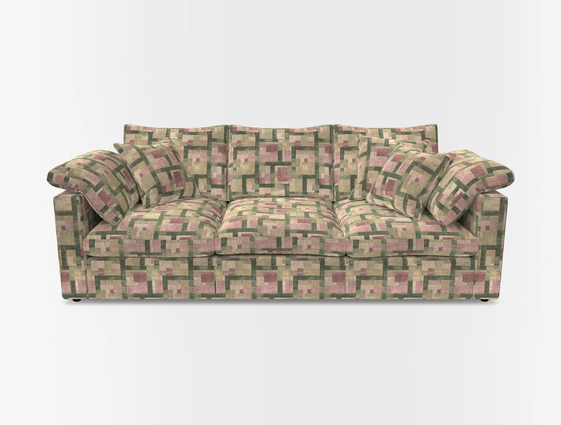 4 Seater Straight Arm Sofa