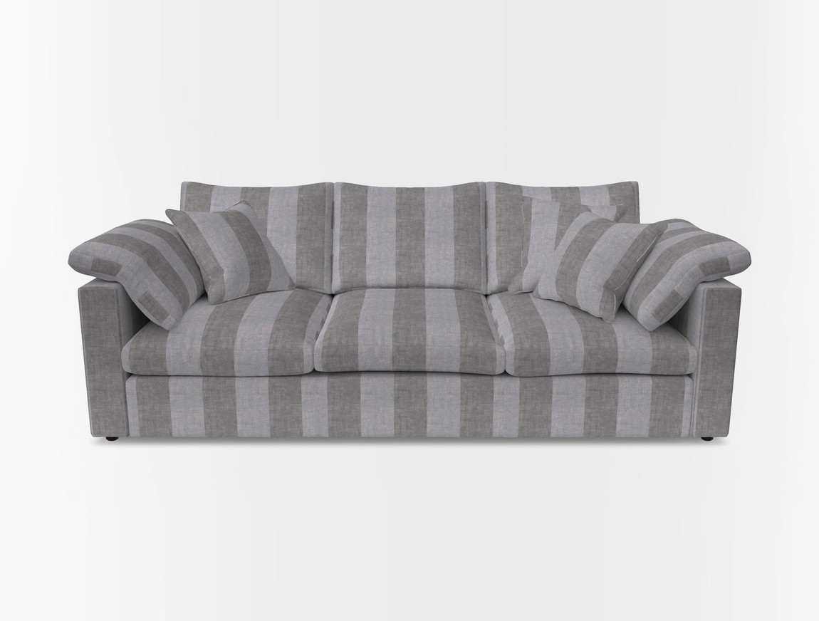 4 Seater Straight Arm Sofa