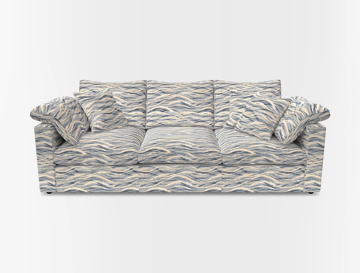 4 Seater Straight Arm Sofa