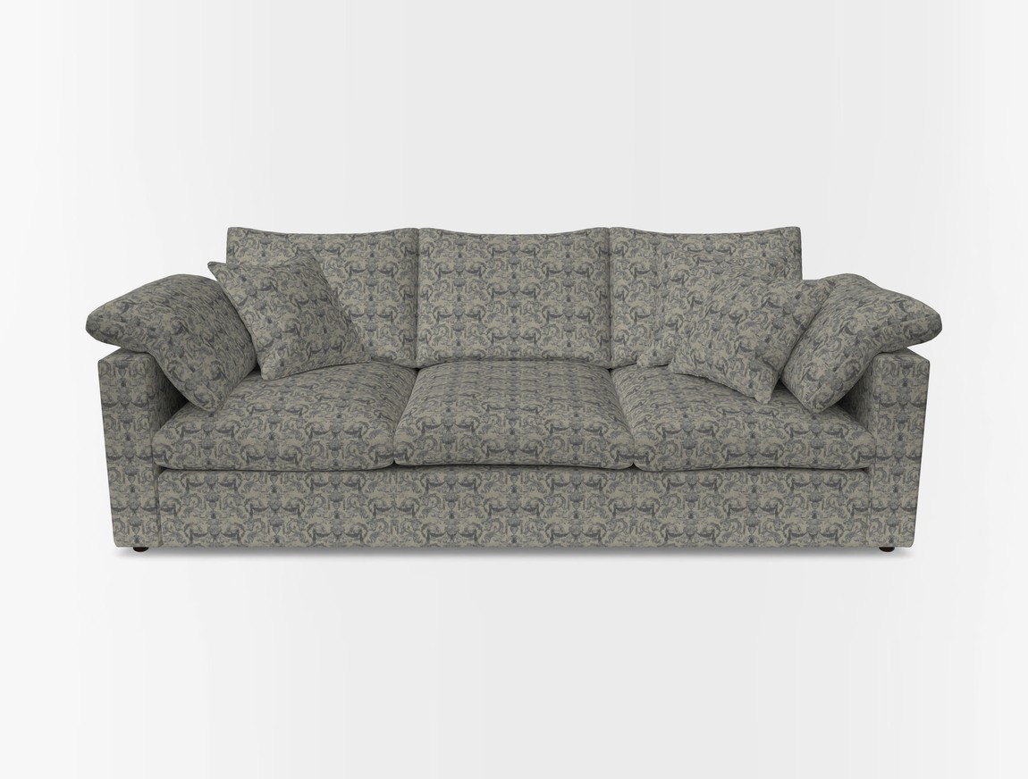 4 Seater Straight Arm Sofa