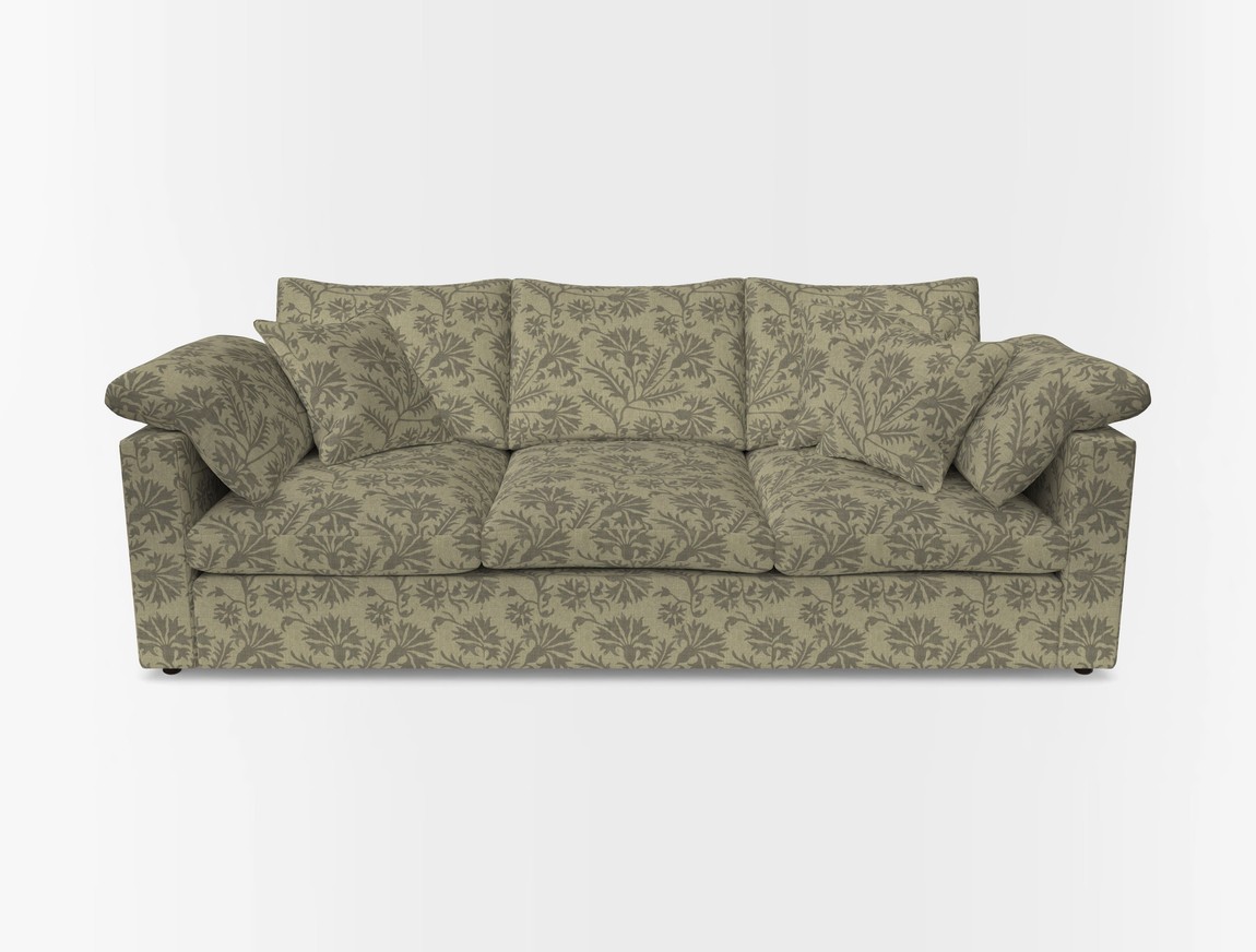 4 Seater Straight Arm Sofa