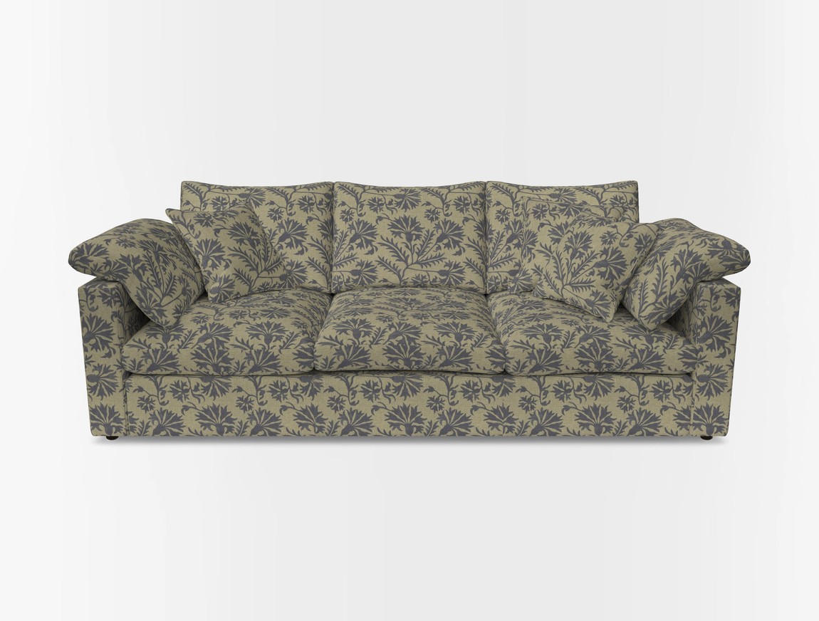 4 Seater Straight Arm Sofa