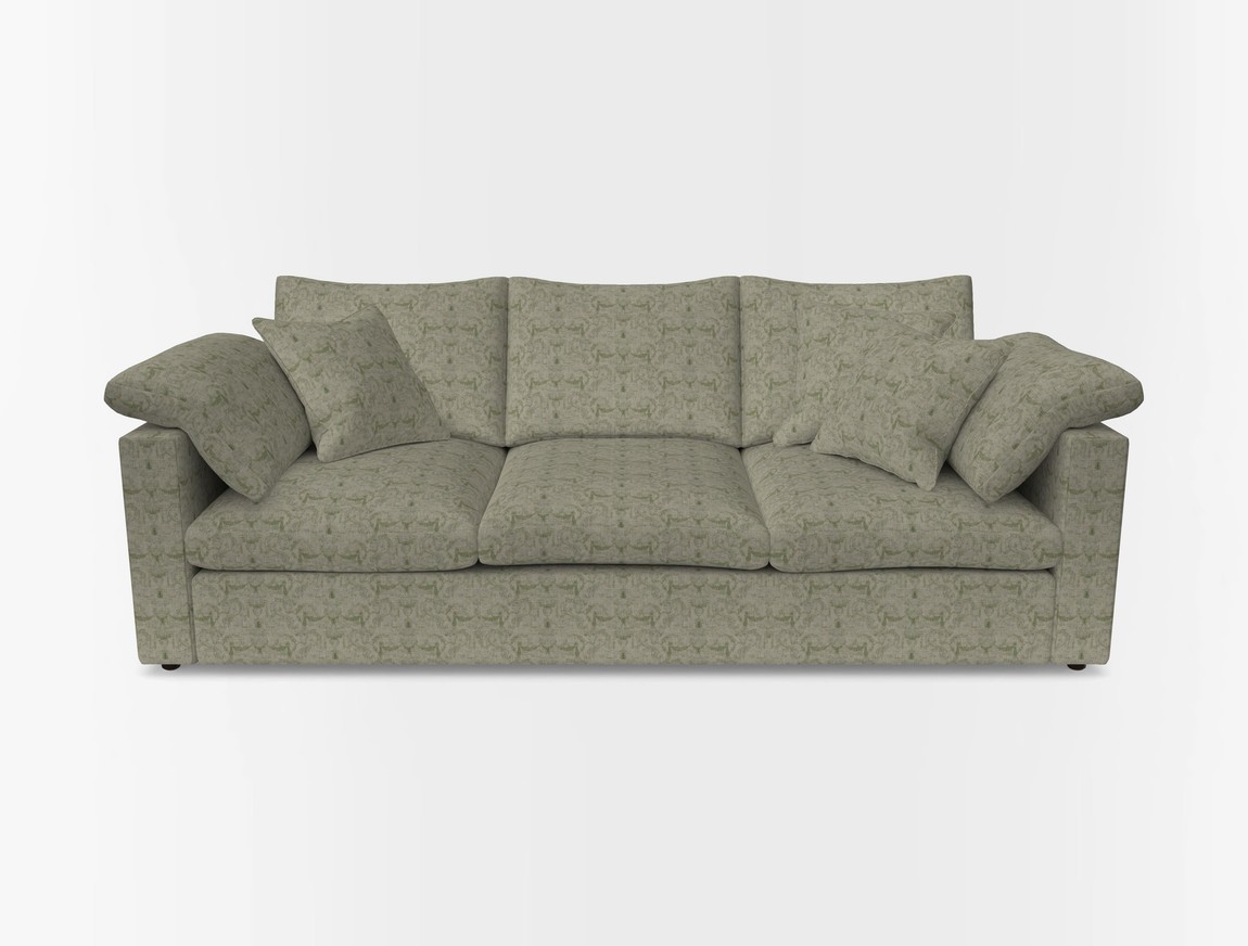 4 Seater Straight Arm Sofa