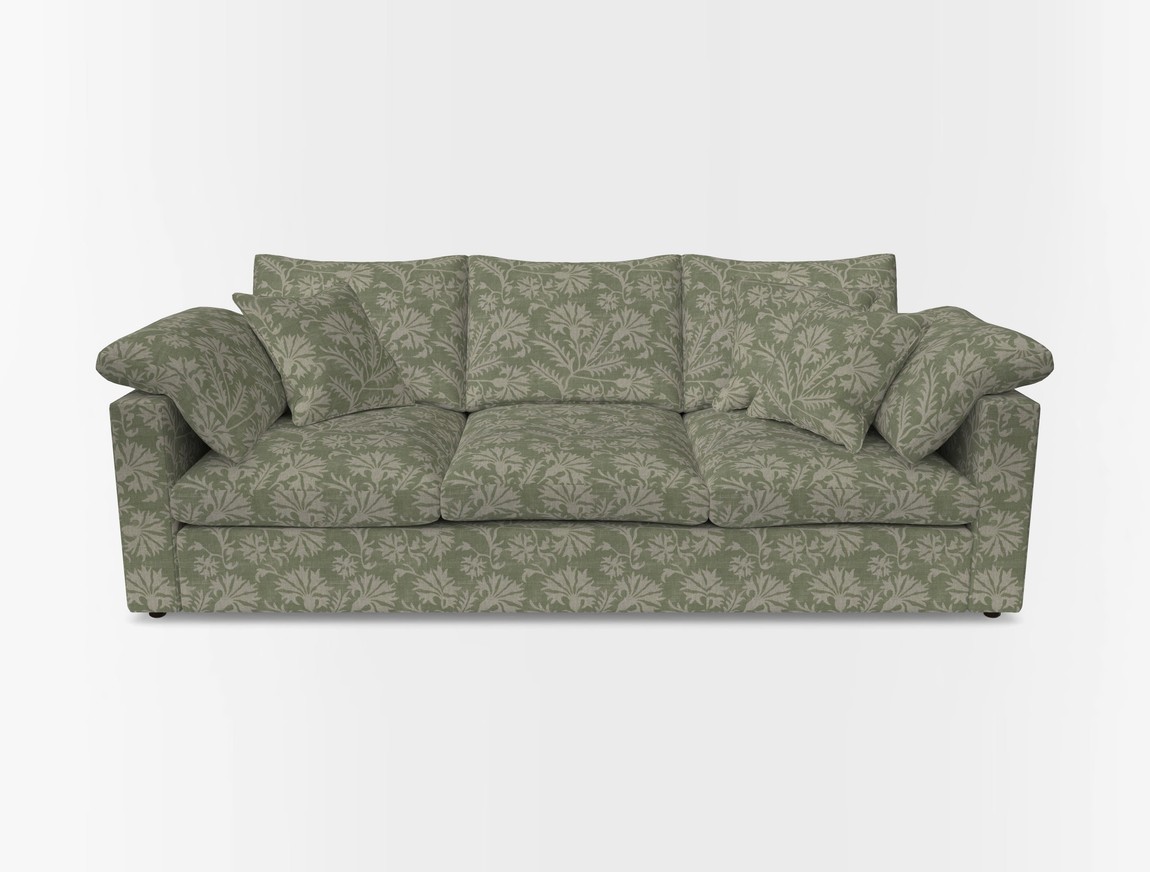 4 Seater Straight Arm Sofa