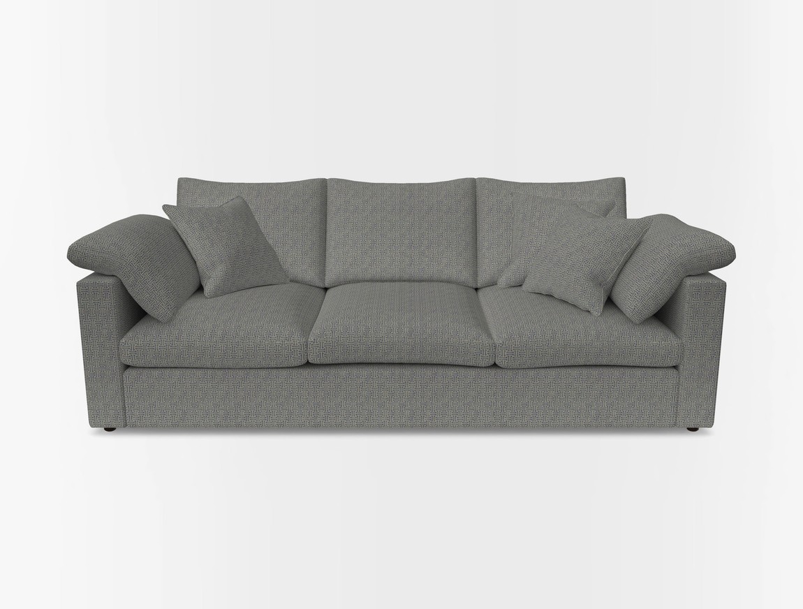 4 Seater Straight Arm Sofa