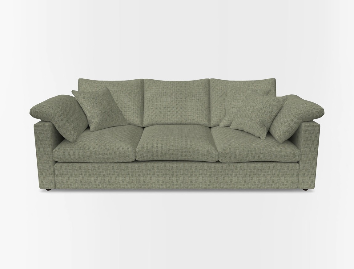 4 Seater Straight Arm Sofa