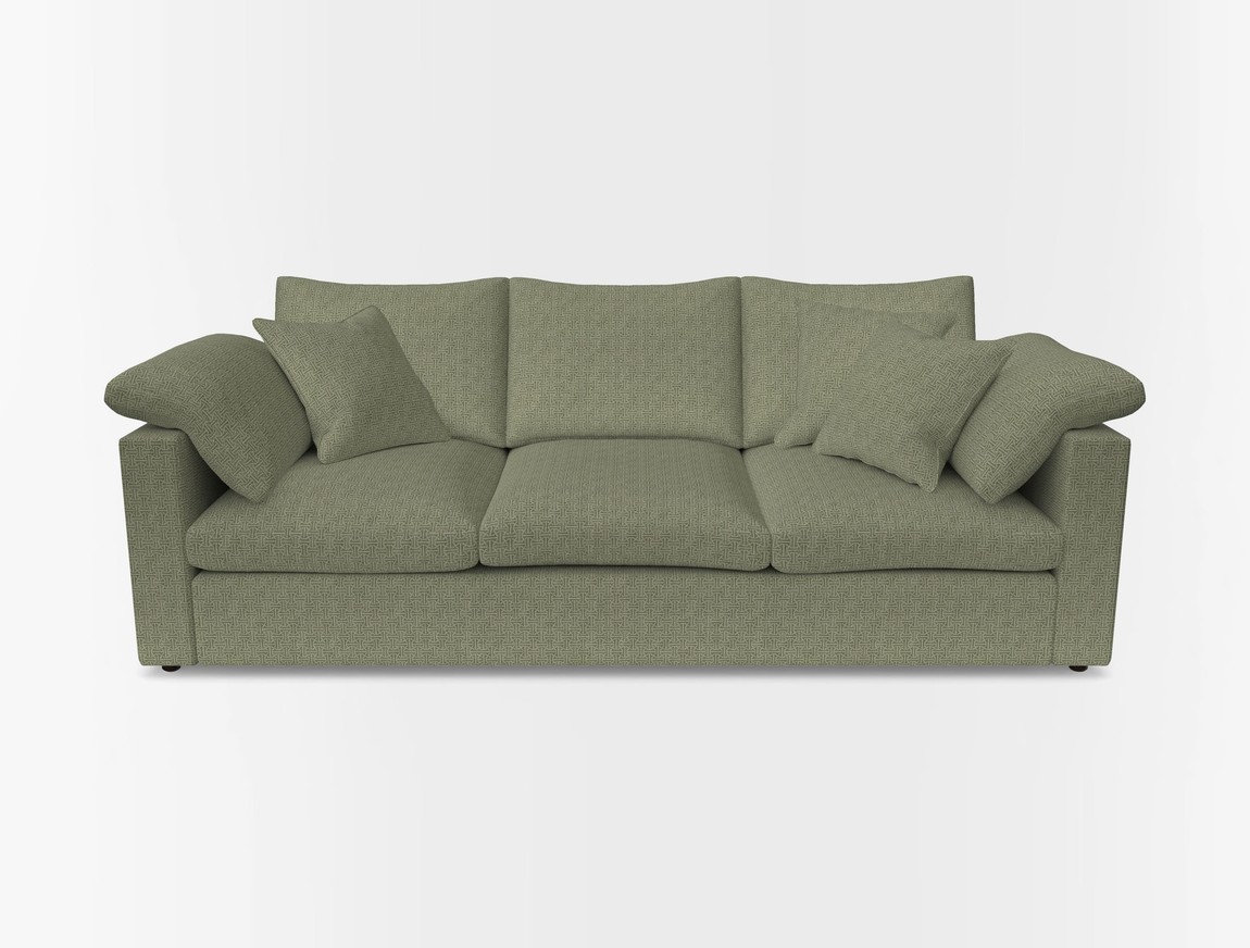 4 Seater Straight Arm Sofa