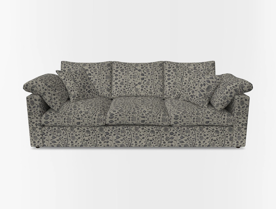 4 Seater Straight Arm Sofa
