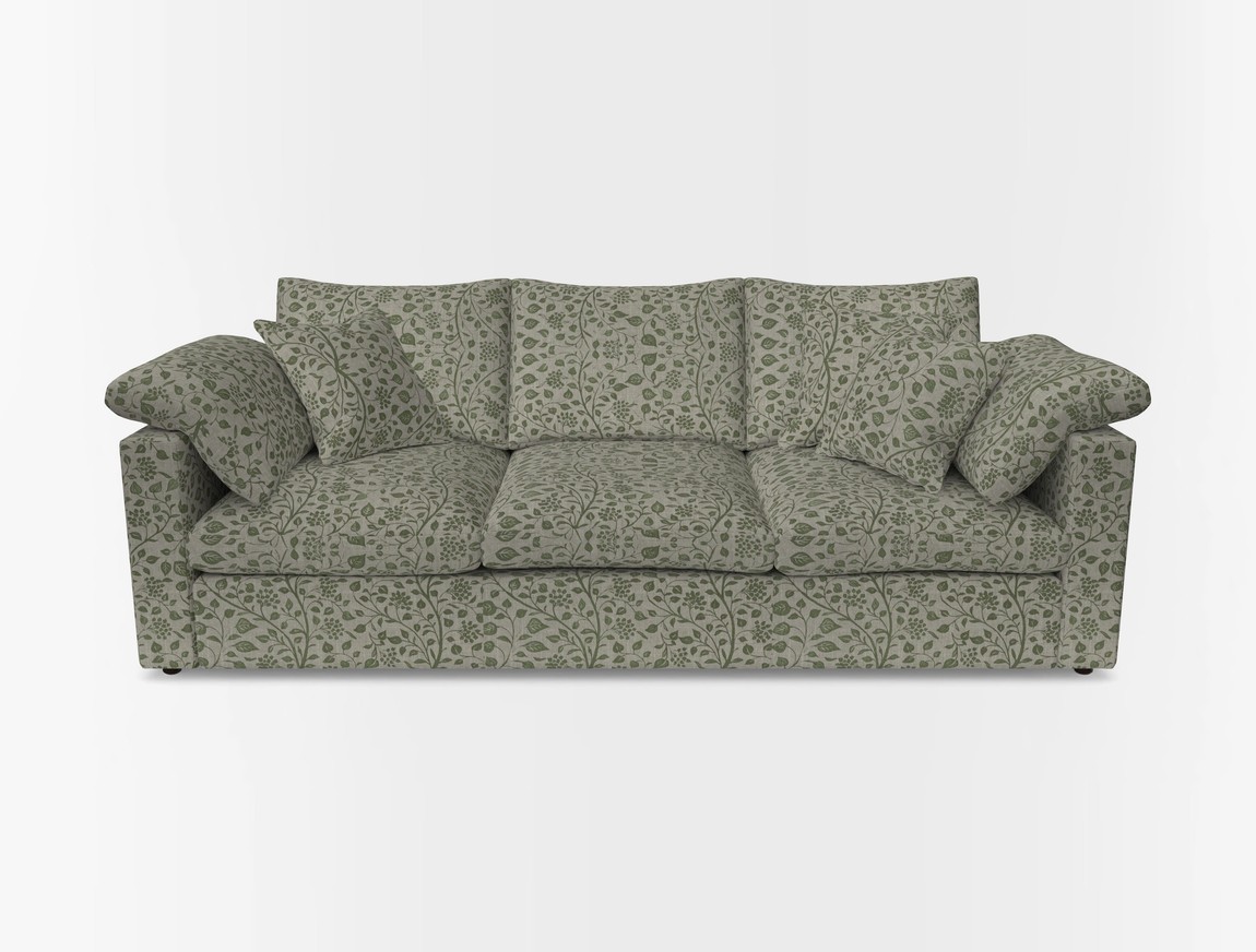 4 Seater Straight Arm Sofa