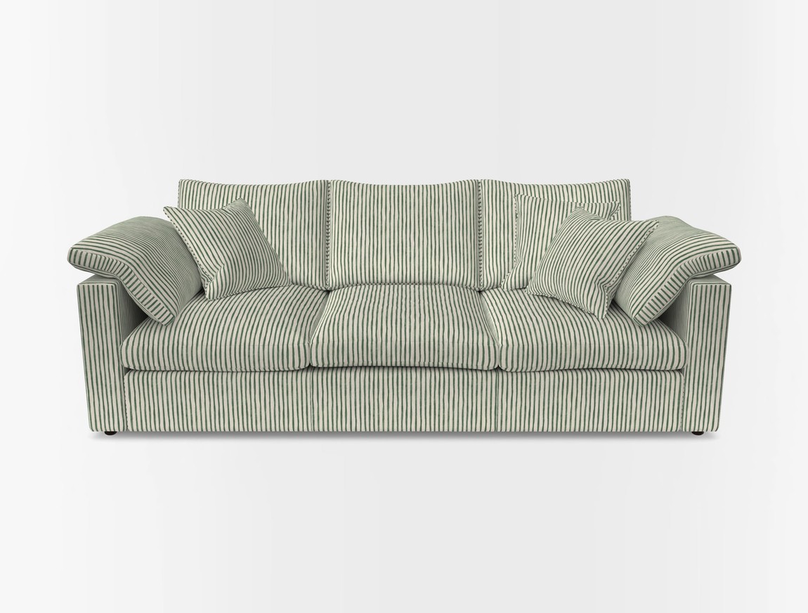 4 Seater Straight Arm Sofa