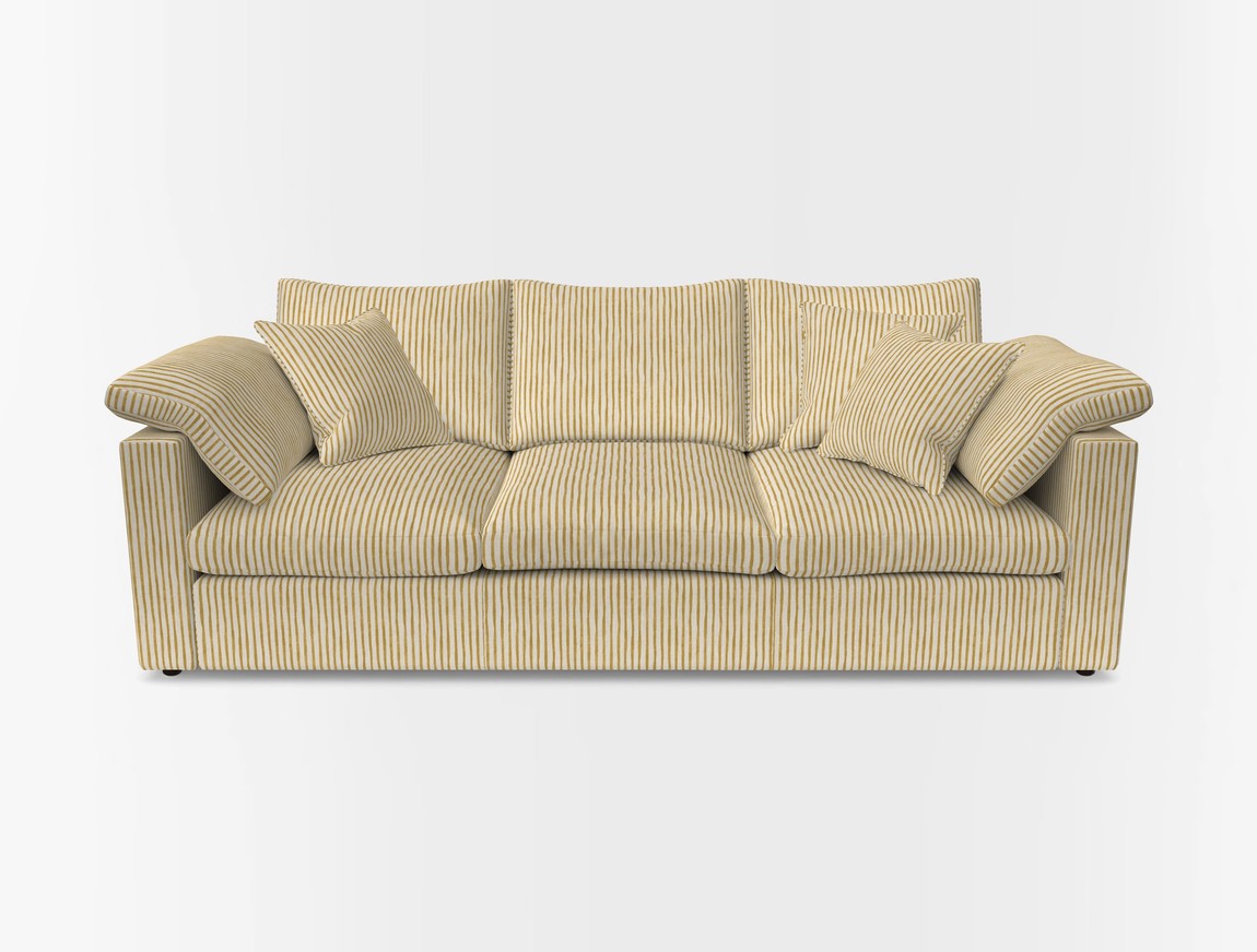 4 Seater Straight Arm Sofa