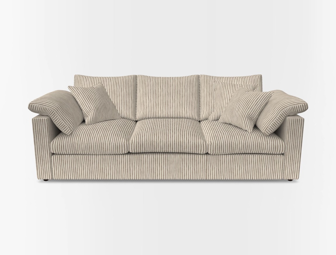 4 Seater Straight Arm Sofa