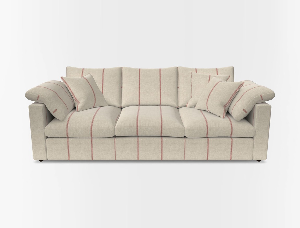 4 Seater Straight Arm Sofa