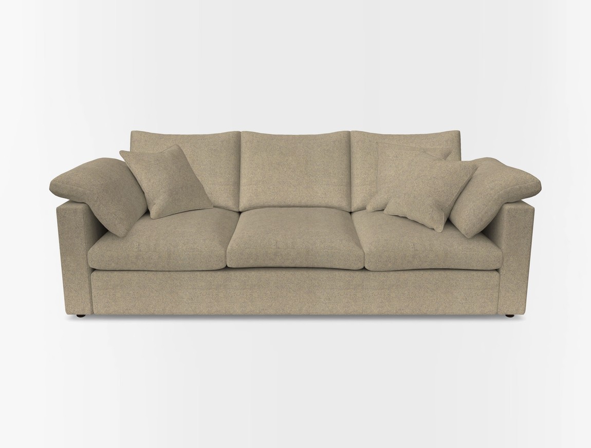 4 Seater Straight Arm Sofa