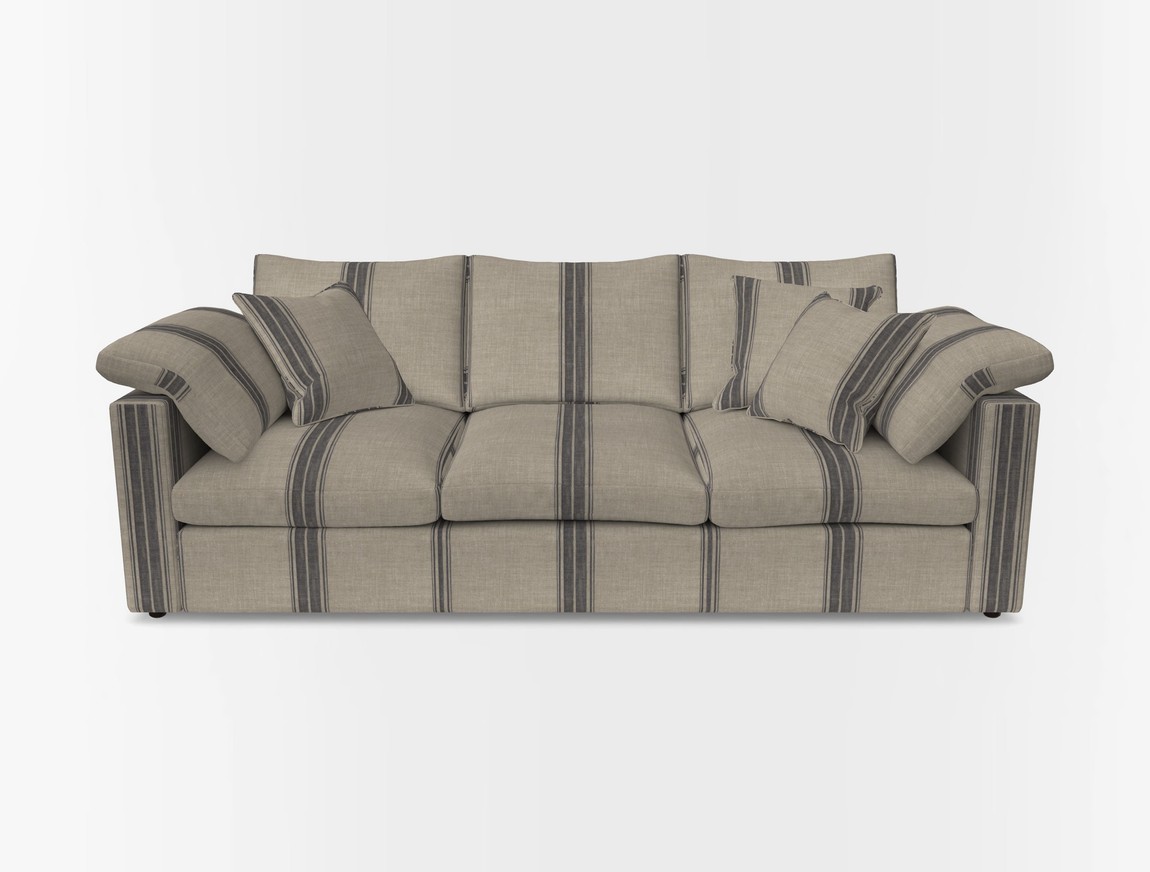 4 Seater Straight Arm Sofa