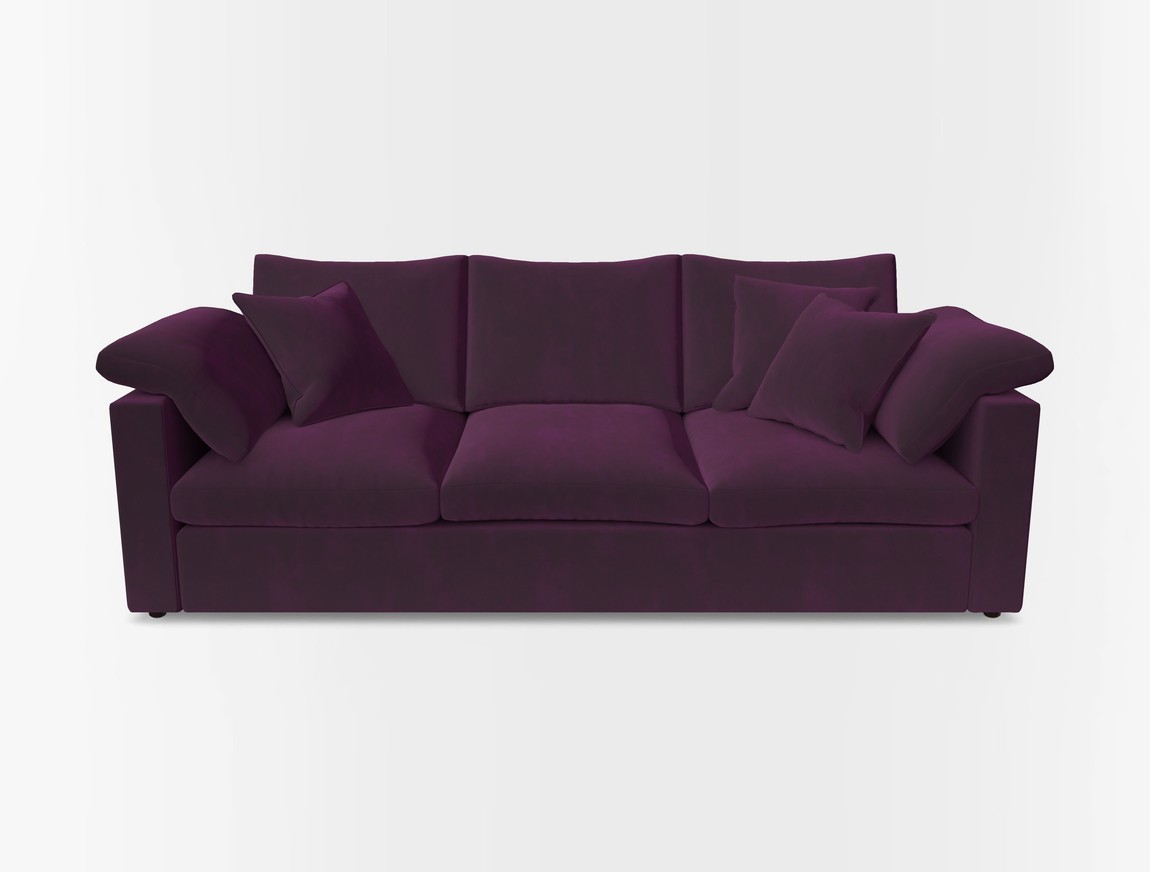 4 Seater Straight Arm Sofa