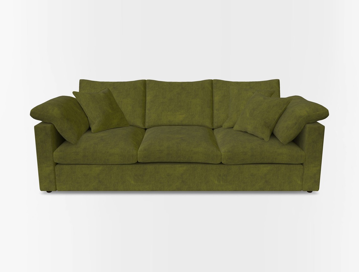 4 Seater Straight Arm Sofa