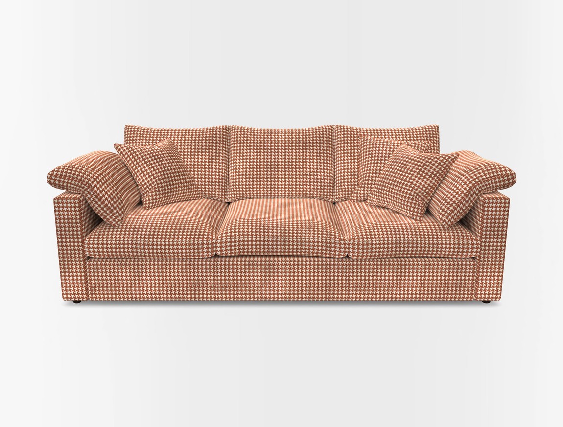 4 Seater Straight Arm Sofa