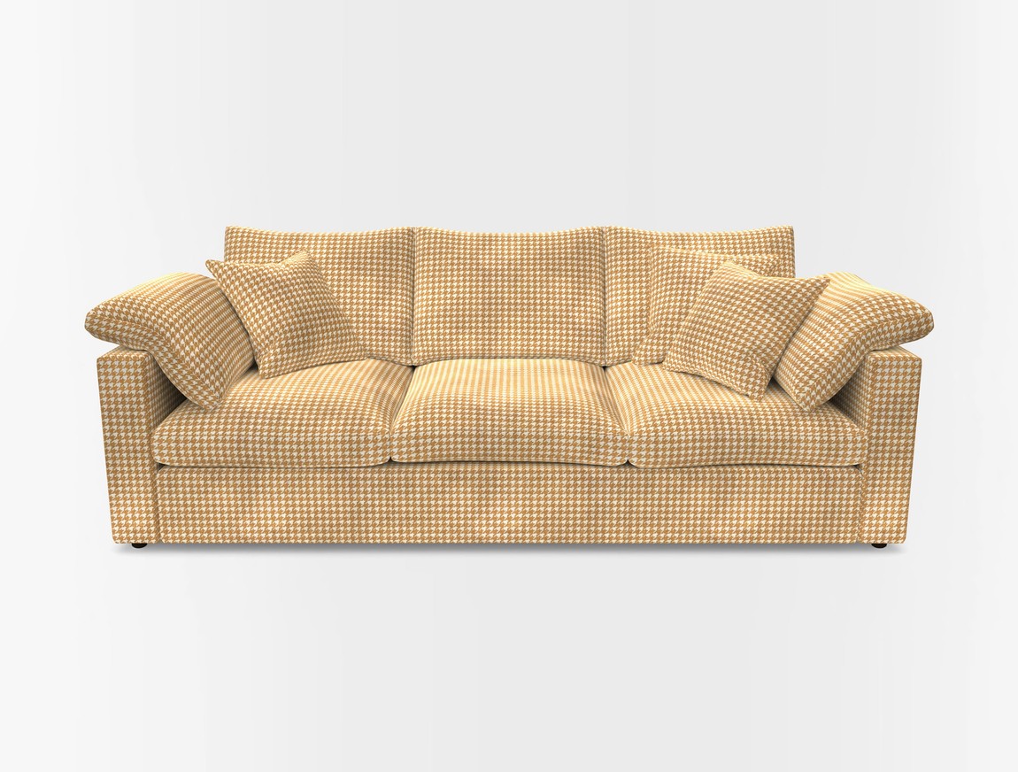 4 Seater Straight Arm Sofa
