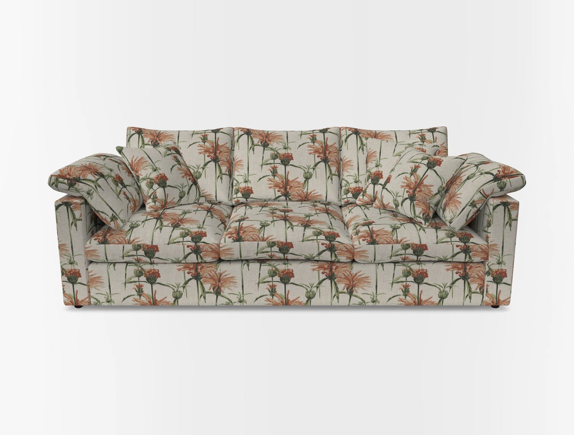 4 Seater Straight Arm Sofa