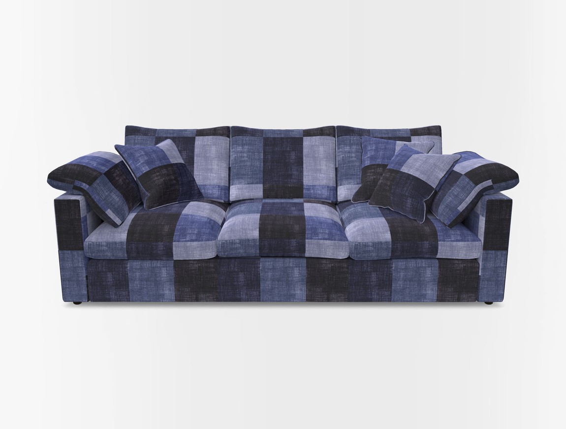 4 Seater Straight Arm Sofa