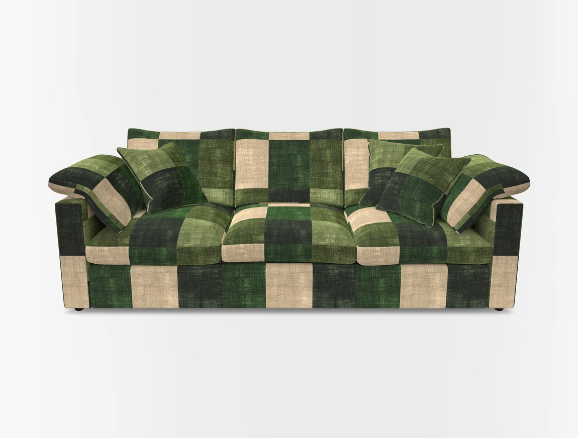 4 Seater Straight Arm Sofa