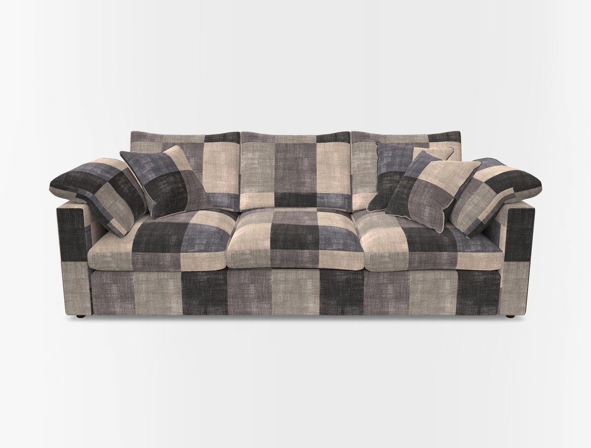 4 Seater Straight Arm Sofa