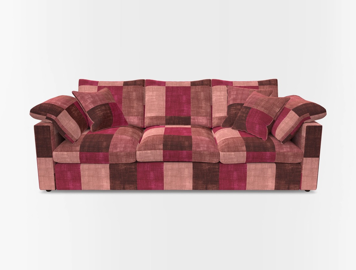 4 Seater Straight Arm Sofa