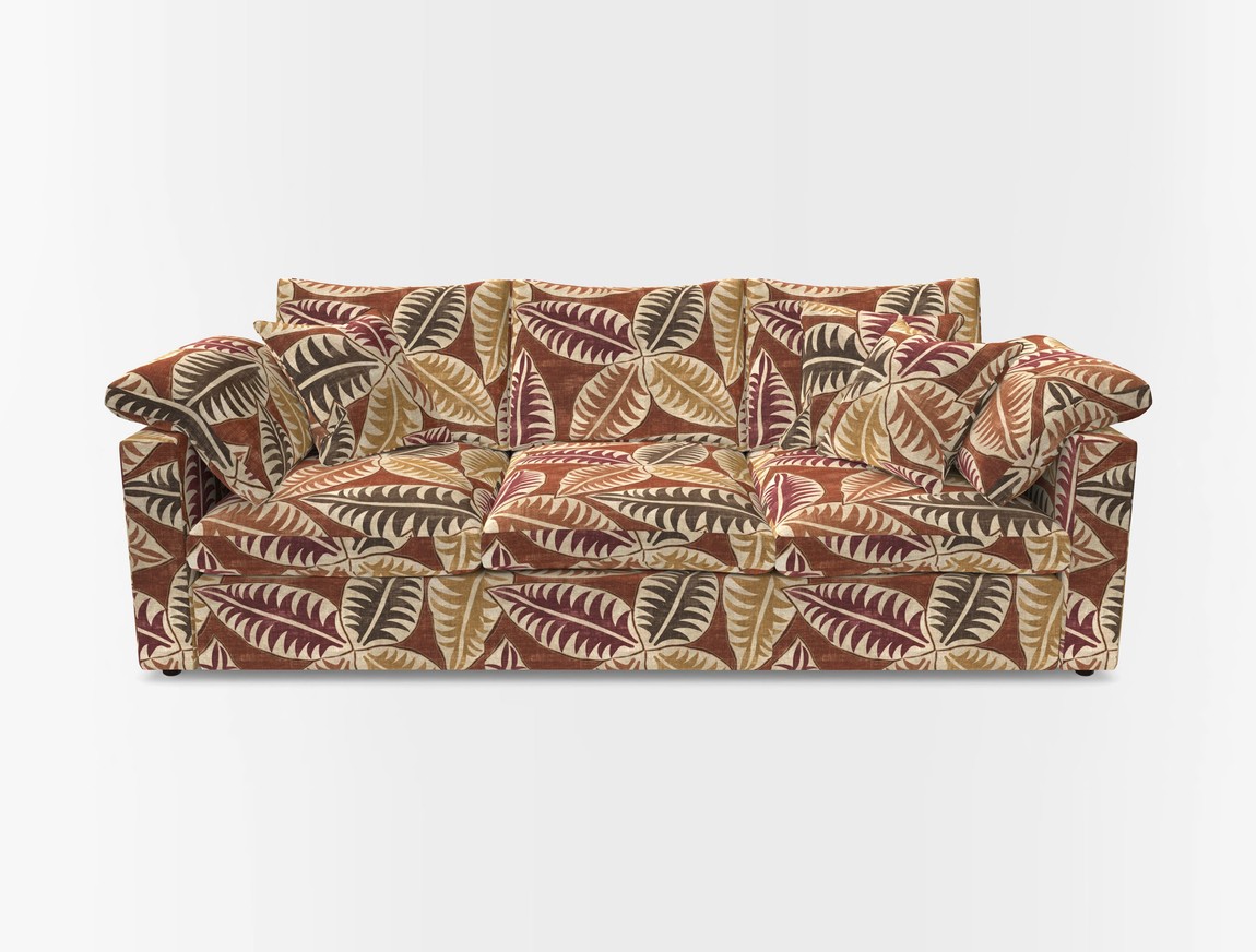4 Seater Straight Arm Sofa