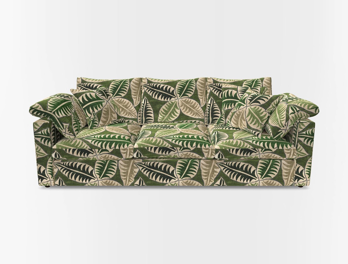 4 Seater Straight Arm Sofa