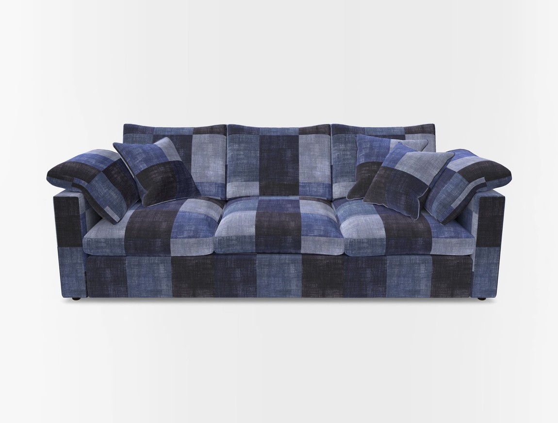 4 Seater Straight Arm Sofa