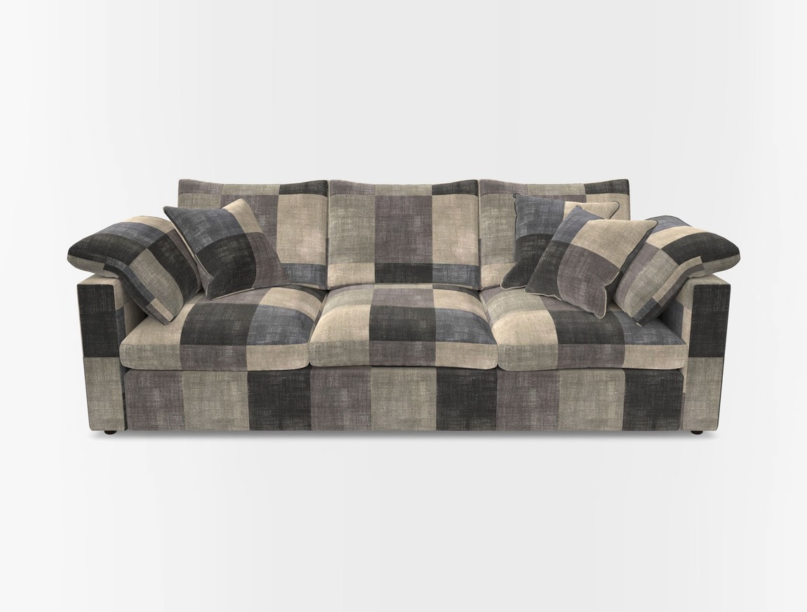 4 Seater Straight Arm Sofa