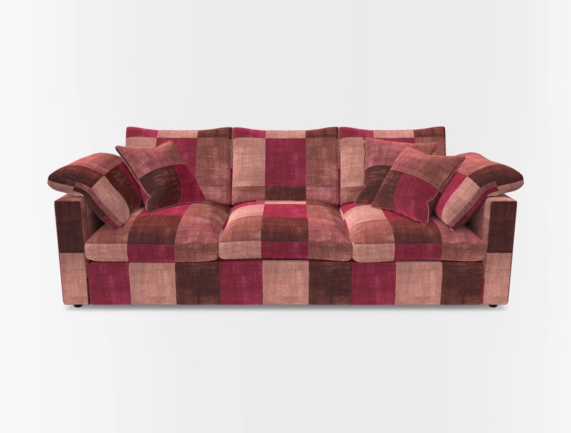 4 Seater Straight Arm Sofa