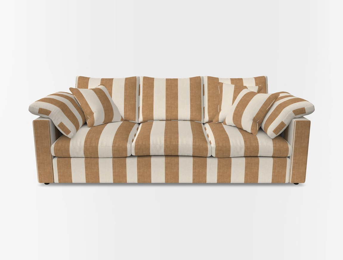 4 Seater Straight Arm Sofa