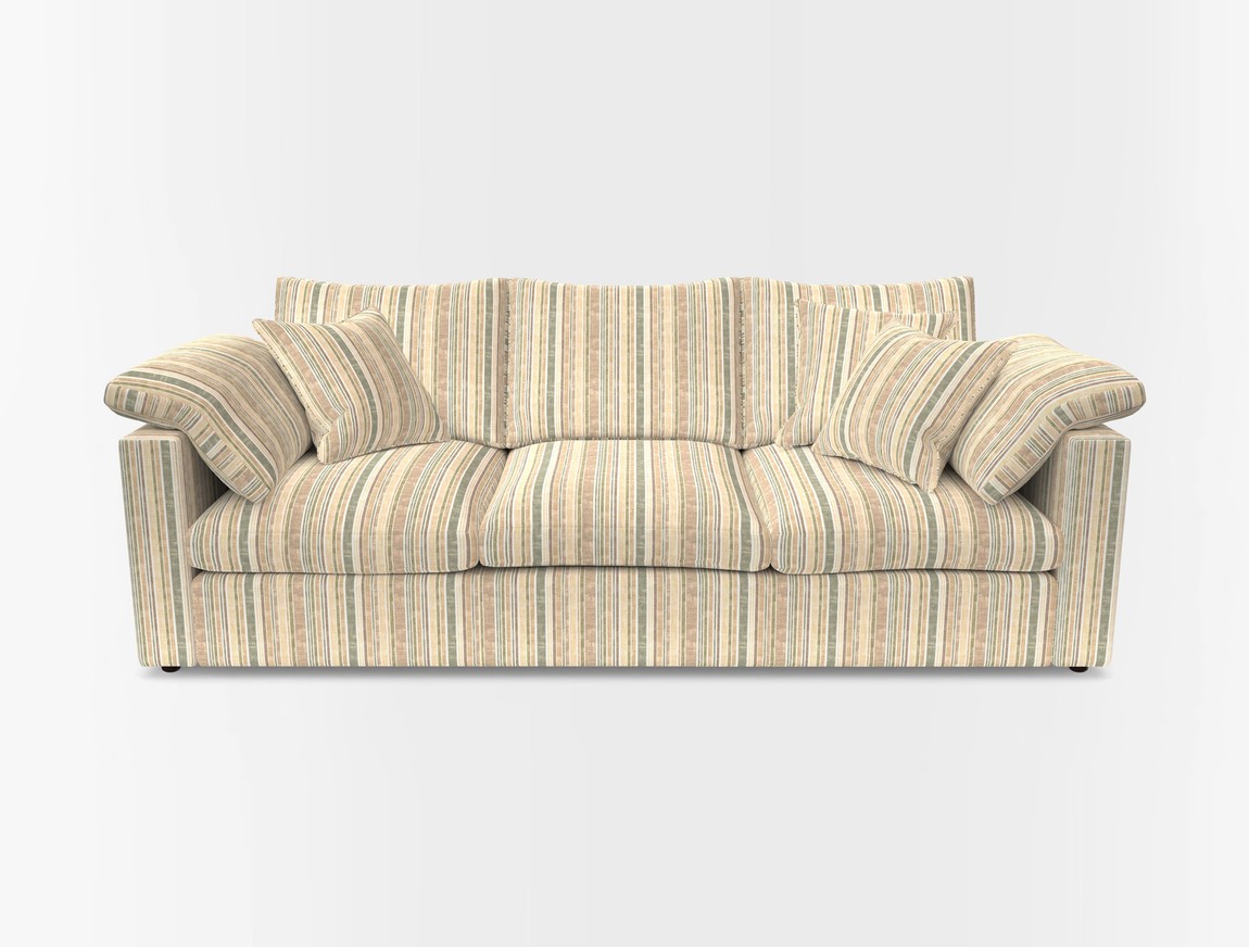 4 Seater Straight Arm Sofa