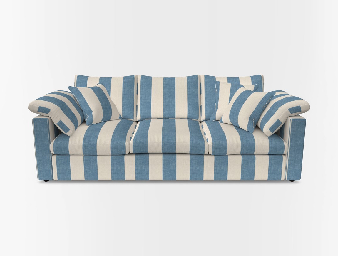 4 Seater Straight Arm Sofa