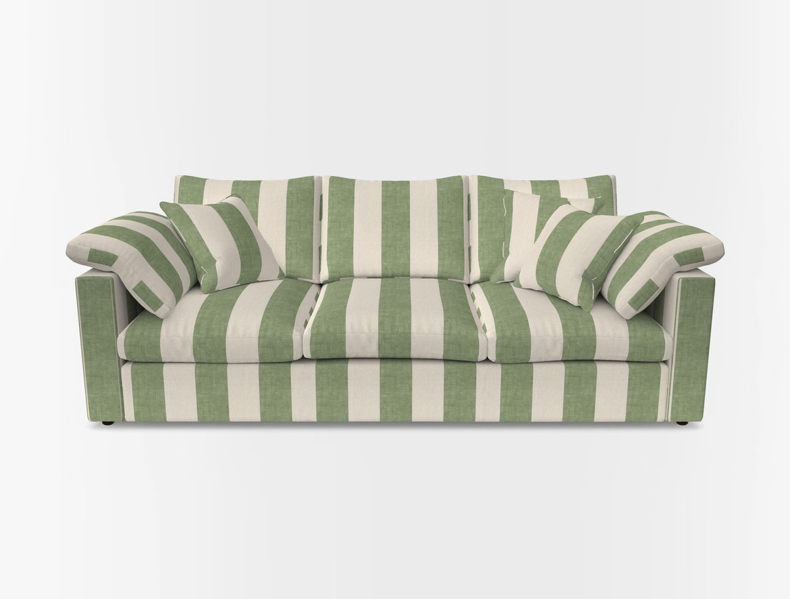 4 Seater Straight Arm Sofa
