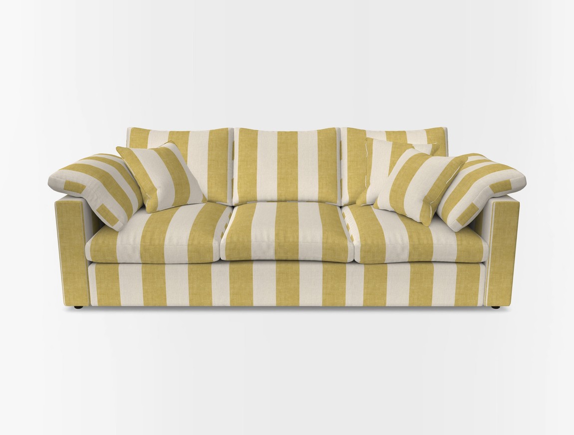 4 Seater Straight Arm Sofa