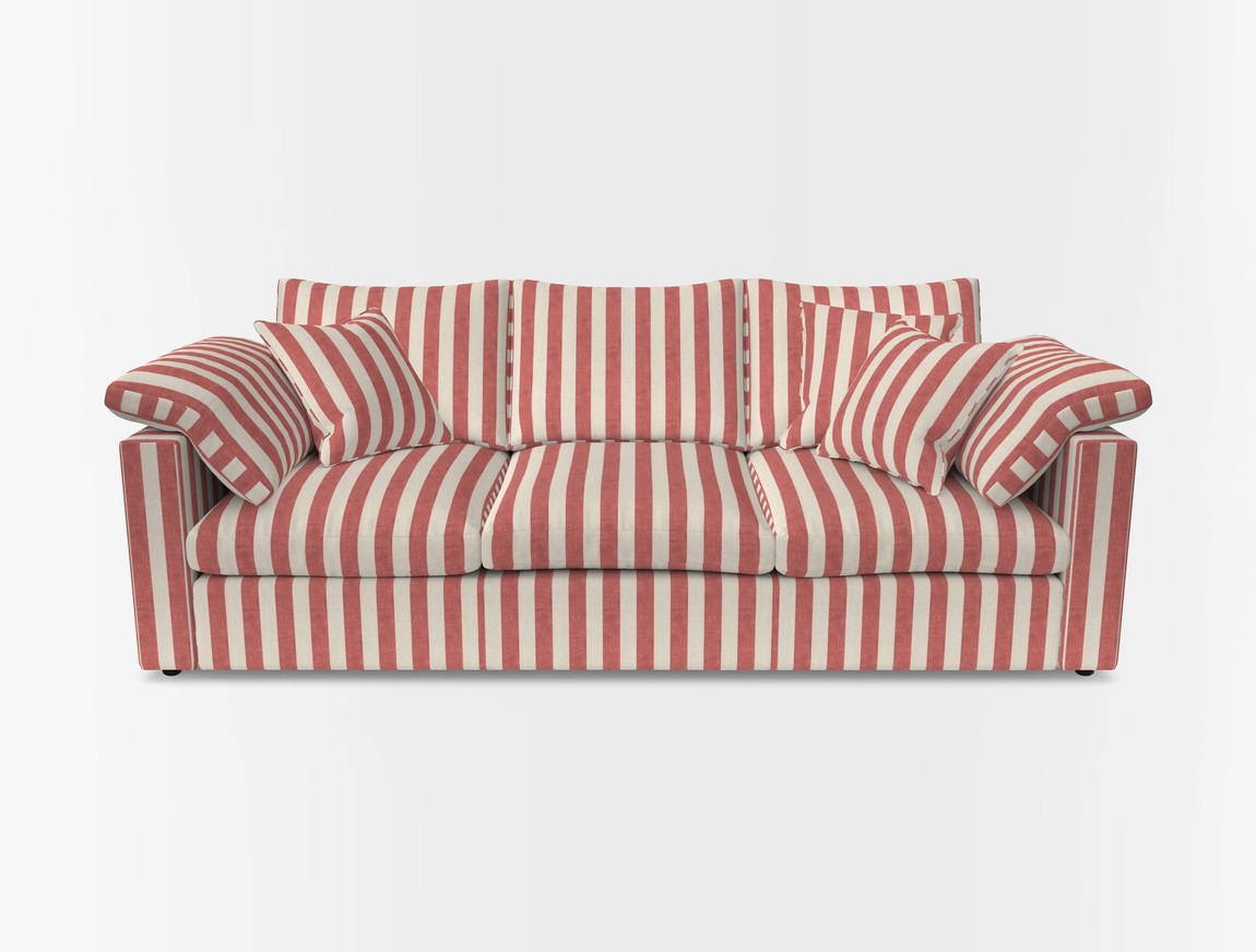 4 Seater Straight Arm Sofa