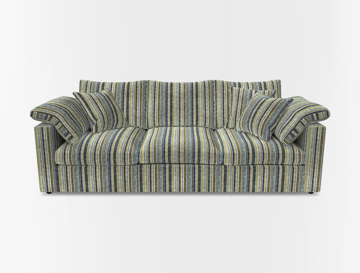 4 Seater Straight Arm Sofa