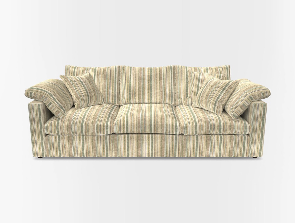 4 Seater Straight Arm Sofa