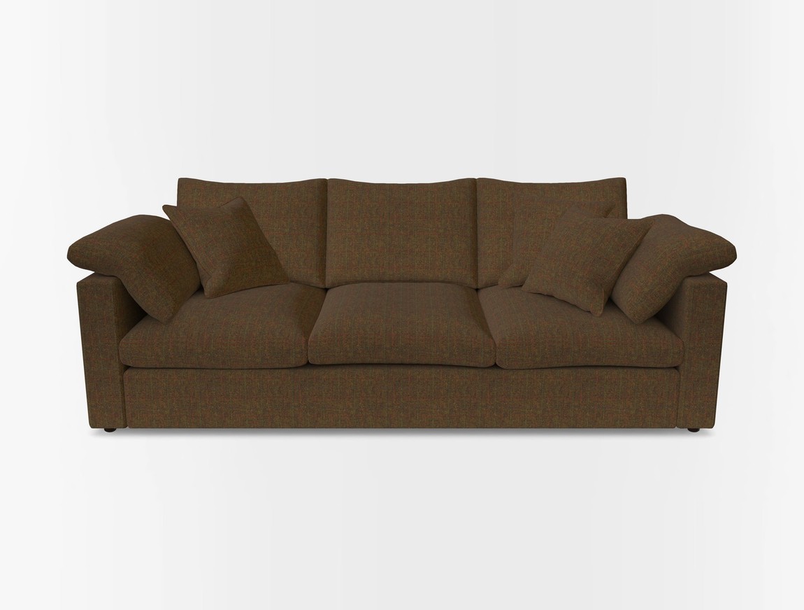 4 Seater Straight Arm Sofa