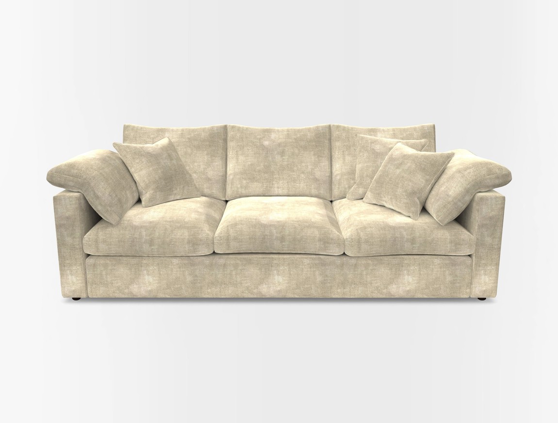 4 Seater Straight Arm Sofa