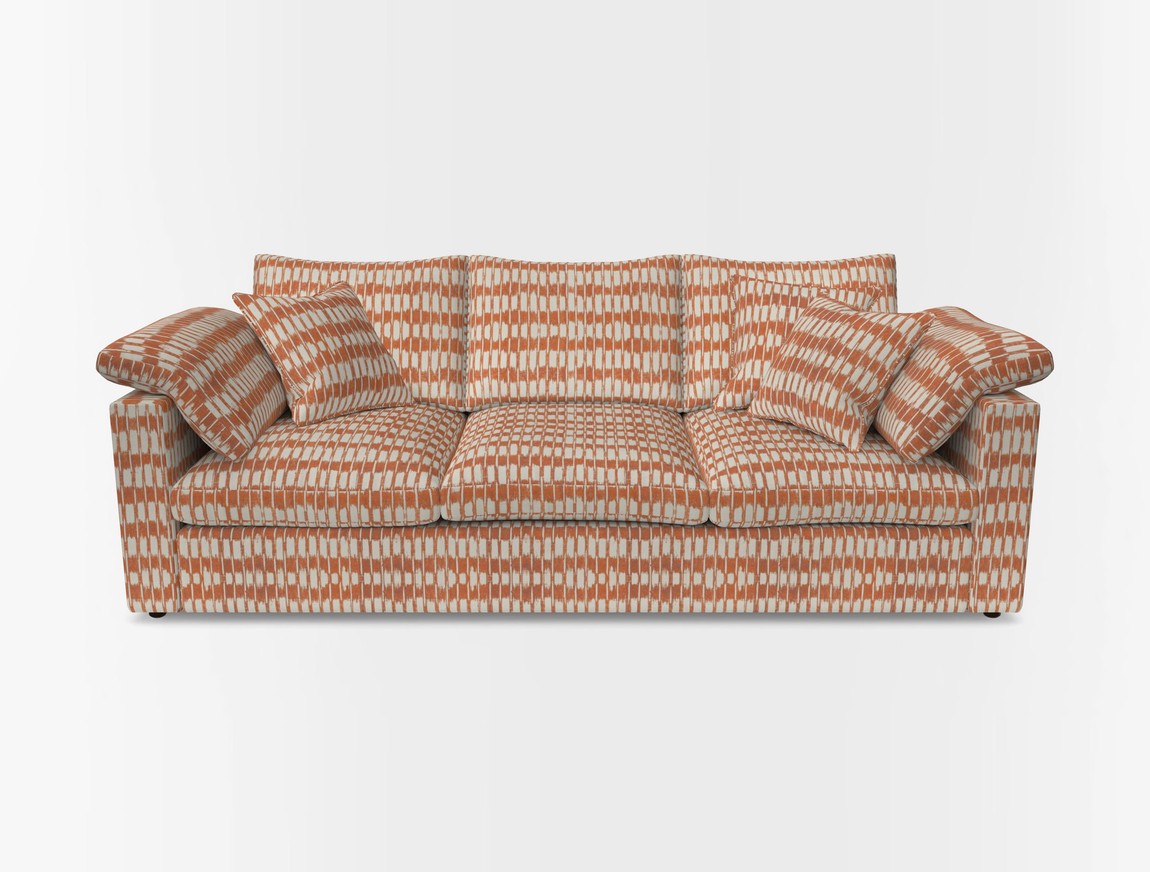 4 Seater Straight Arm Sofa