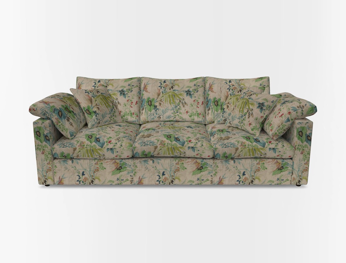 4 Seater Straight Arm Sofa