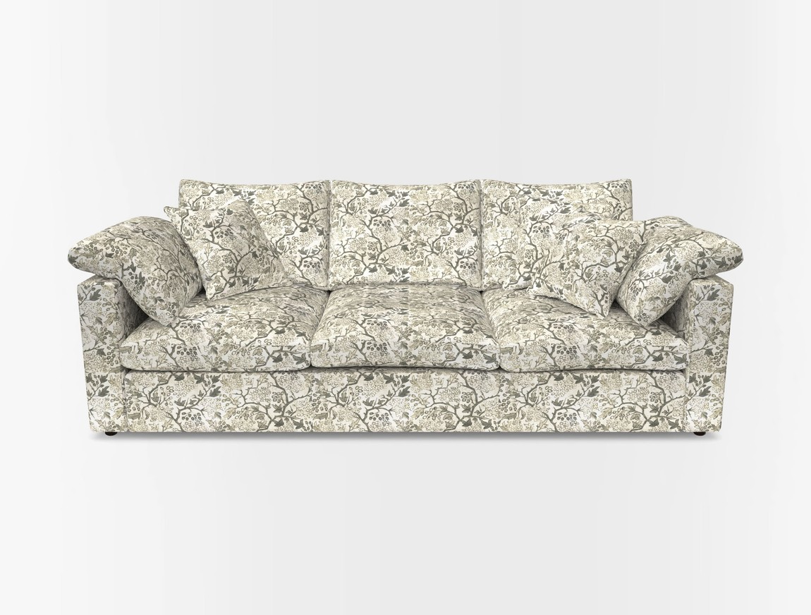 4 Seater Straight Arm Sofa