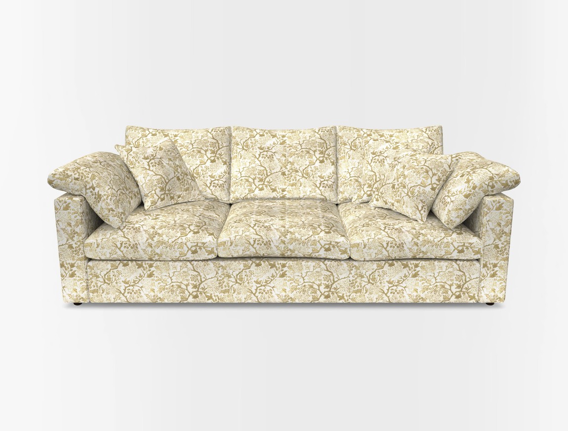 4 Seater Straight Arm Sofa